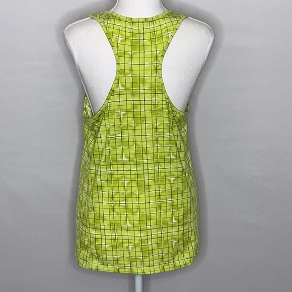 Title Nine Matahari Tank Top Green Shibori Blocks - Picture 3 of 5